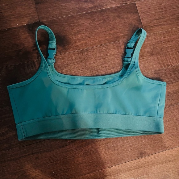 Emerald Green Buckle Sports Bra - Picture 3 of 5
